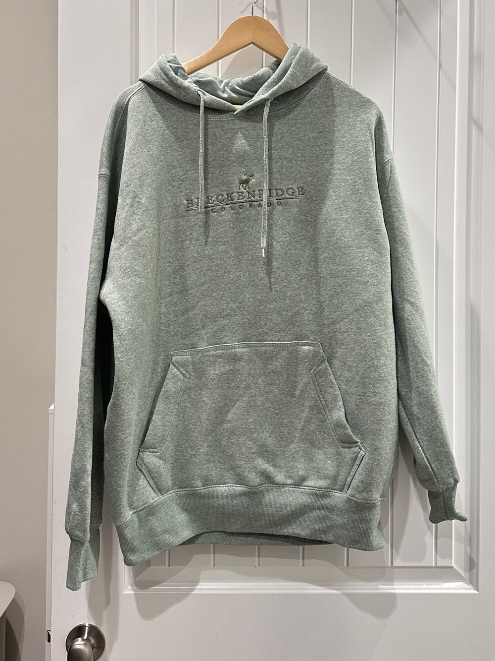 Breckenridge Sage Green Drawstring Hoodie